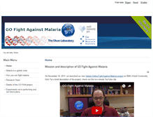 Tablet Screenshot of gofightagainstmalaria.scripps.edu